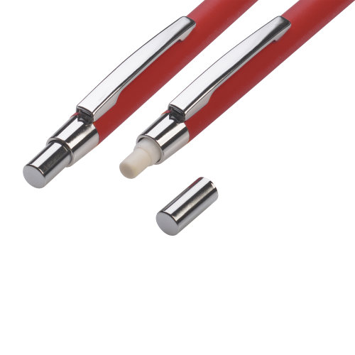 Набор "Ray" (ручка+карандаш), покрытие soft touch, красный