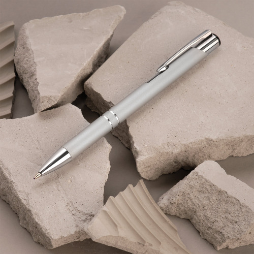 Шариковая ручка Alpha, серебряная