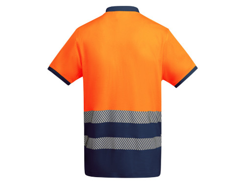 Рубашка поло Atrio мужская, нэйви/неоновый оранжевый