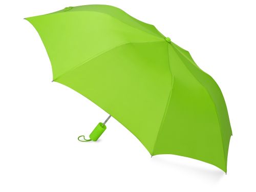 Зонт складной Tulsa, полуавтоматический, 2 сложения, с чехлом, зеленое яблоко