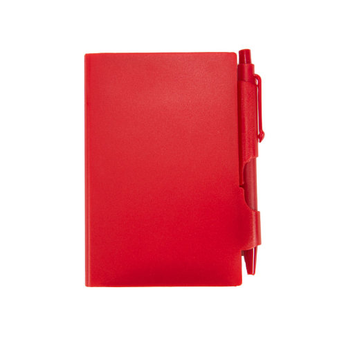 Блокнот для записей с авторучкой (красный)