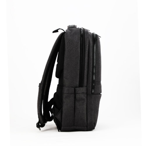 Функциональный рюкзак CORE с RFID защитой (тёмно-серый, голубой)