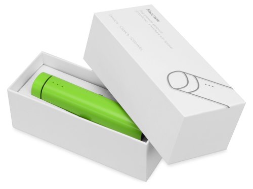 Портативное зарядное устройство Мьюзик, 5200 mAh, зеленое яблоко