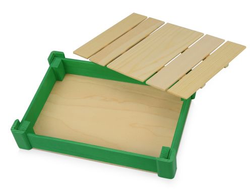 Подарочная деревянная коробка, зеленый