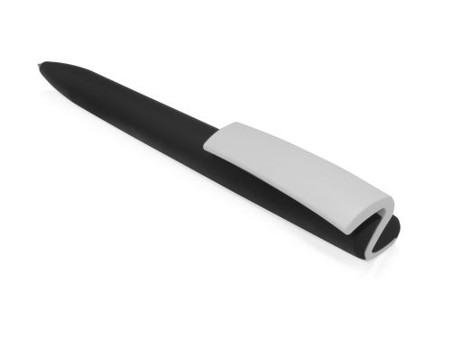 Ручка пластиковая soft-touch шариковая Zorro, черный/белый