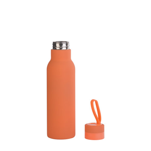 Бутылка для воды "Фитнес" 700 мл, покрытие soft touch, оранжевый