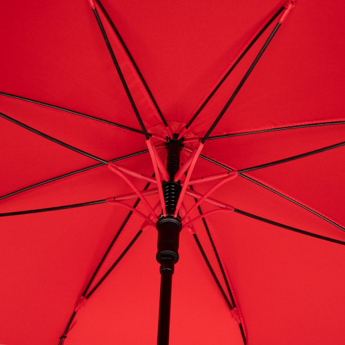 Зонт-трость Undercolor с цветными спицами, красный