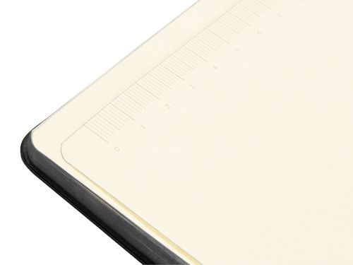 Блокнот Notepeno 130x205 мм с тонированными линованными страницами, черный