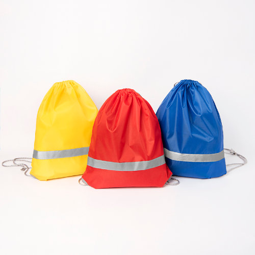 Рюкзак мешок RAY со светоотражающей полосой (желтый)