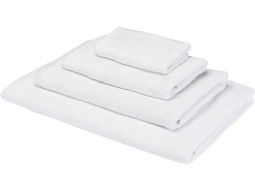 Полотенце для ванной Nora из хлопка плотностью 550 г/м2 и размером 50x100 см, белый