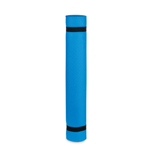 Коврик для йоги 4мм в чехле (синий)