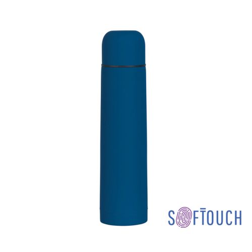 Термос "Родос" 1000 мл, покрытие soft touch, синий