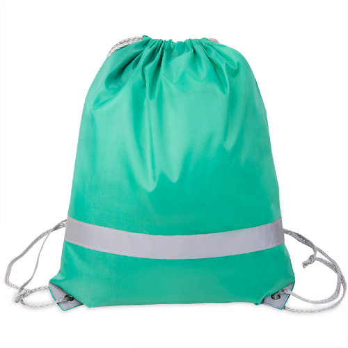 Рюкзак мешок RAY со светоотражающей полосой (зеленый)