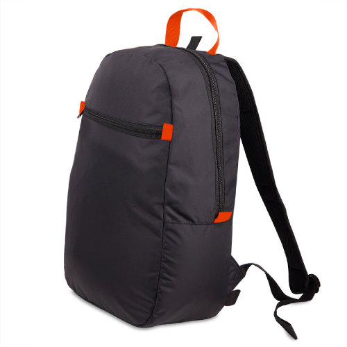 Рюкзак INTRO с ярким подкладом (оранжевый, черный)