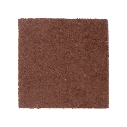 Лейбл кожаный Beta Quadrato, M, коричневый