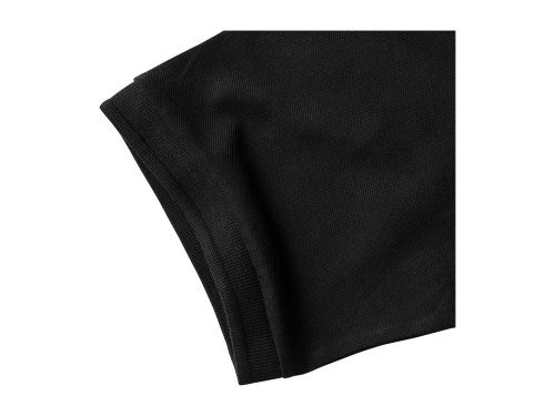 Calgary женская футболка-поло с коротким рукавом, черный