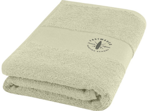 Хлопковое полотенце для ванной Charlotte 50x100 см с плотностью 450 г/м2, светло-серый