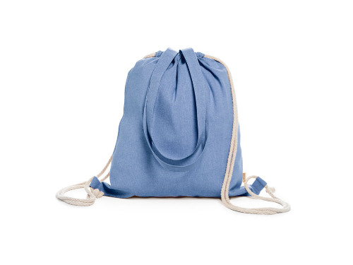 Рюкзак-мешок VARESE из переработанного хлопка, королевский синий