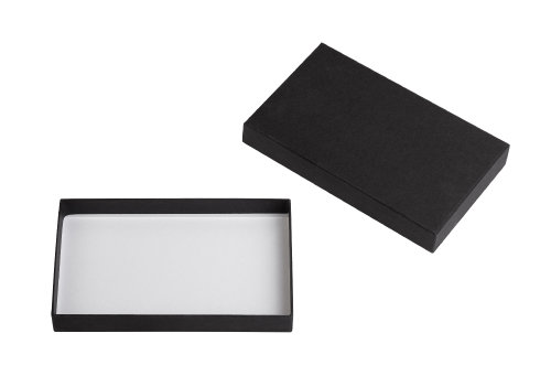 Подарочная коробка без ложемента (крышка-дно, 20 х 2,7 х 12,2 см), черный