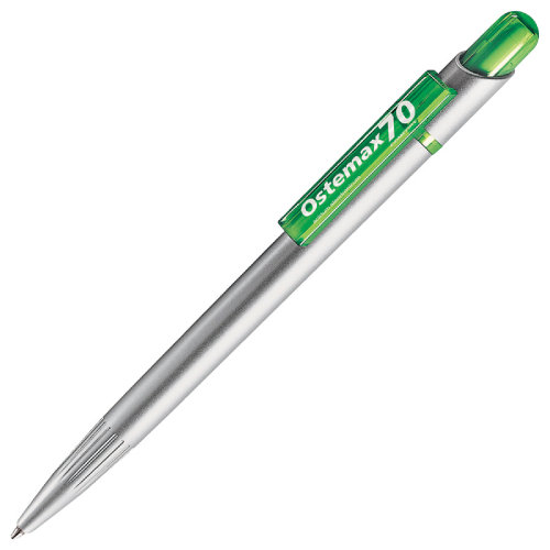 Ручка шариковая MIR SAT (зеленый, серебристый)