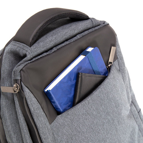 Рюкзак LEIF c RFID защитой (темно-серый, черный)