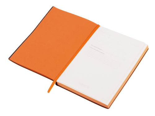 Бизнес-блокнот C1 софт-тач, гибкая обложка, 128 листов, оранжевый
