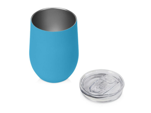 Термокружка Sense Gum, soft-touch, непротекаемая крышка, 370мл, голубой