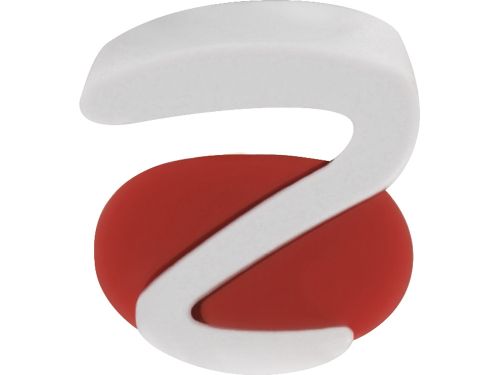 Ручка пластиковая soft-touch шариковая Zorro, красный/белый