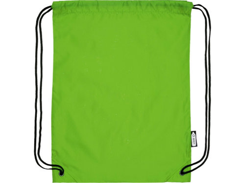 Рюкзак со шнурком Oriole из переработанного ПЭТ, лайм