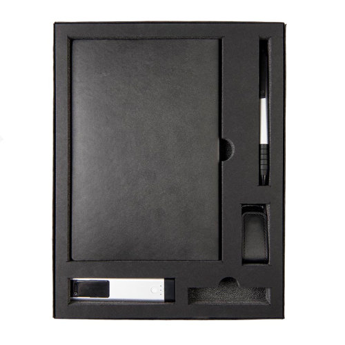 Коробка "Tower", сливбокс, размер 20*29*4.5 см, картон черный,300 гр. ложемент изолон (черный)