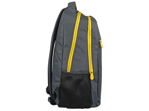 Рюкзак Metropolitan, серый с желтой молнией
