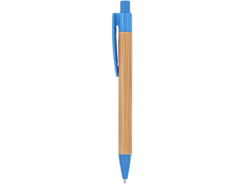 Шариковая ручка STOA с бамбуковым корпусом, голубой