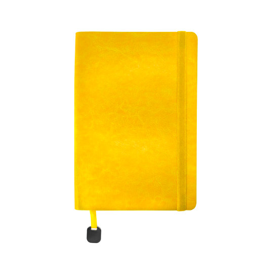 Ежедневник недатированный Boomer, А5,  желтый, кремовый блок, без обреза (желтый)