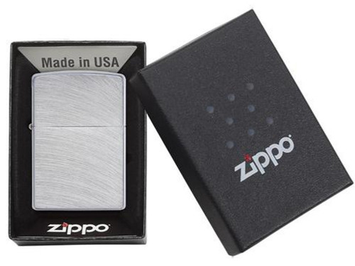 Зажигалка ZIPPO Classic с покрытием Chrome Arch, латунь/сталь, серебристая, матовая, 38x13x57 мм