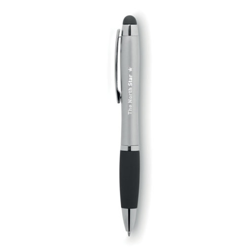 Шариковая ручка с подсветкой (тускло-серебряный)