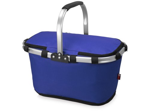 Изотермическая сумка-холодильник FROST складная с алюминиевой рамой, синий