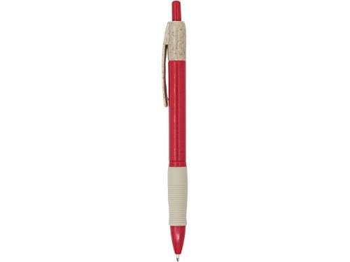 Ручка шариковая HANA из пшеничного волокна, бежевый/красный