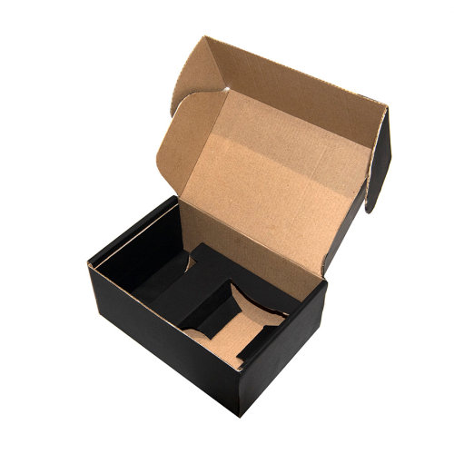 Коробка подарочная с ложементом, размер 20,5х13,5х8,5 см, картон, самосборная, черная (черный)