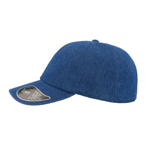 Бейсболка DAD HAT, 6 клиньев, металлическая застежка (синий)
