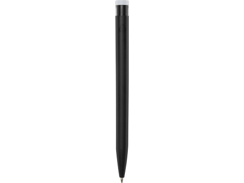 Шариковая ручка Unix из переработанной пластмассы, черные чернила - Черный