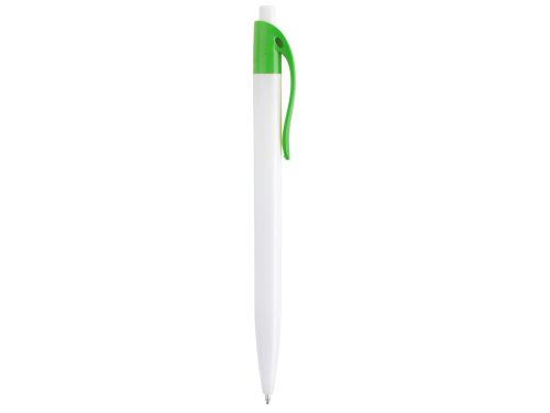 Ручка шариковая Какаду, белый/зеленое яблоко