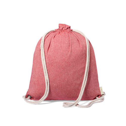 Сумка-рюкзак FENIN из переработанного хлопка (красный)