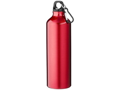 Алюминиевая бутылка для воды Oregon объемом 770 мл с карабином - Красный