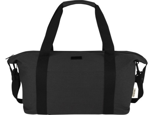 Спортивная сумка Joey из брезента, переработанного по стандарту GRS, объемом 25 л, черный