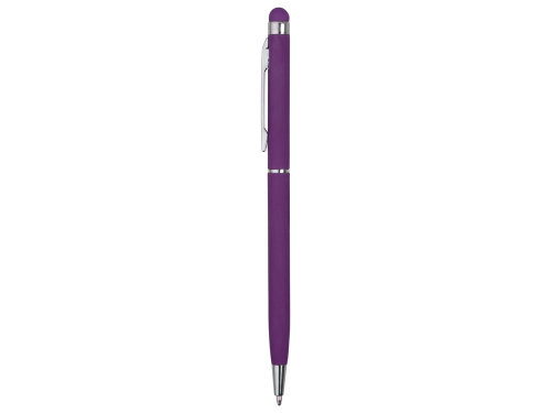 Ручка-стилус шариковая Jucy Soft с покрытием soft touch, фиолетовый (Р)