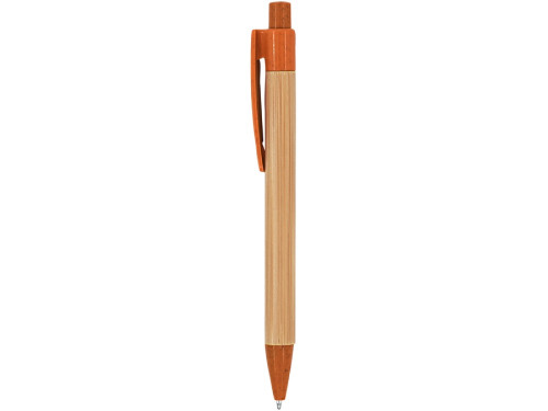 Шариковая ручка STOA с бамбуковым корпусом, оранжевый