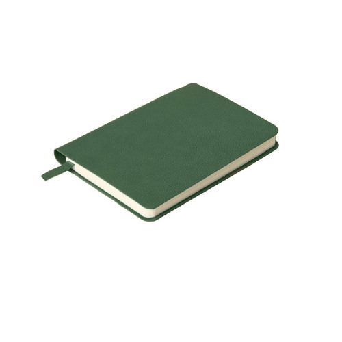 Ежедневник недатированный SALLY, A6, темно-зеленый, кремовый блок (зеленый)