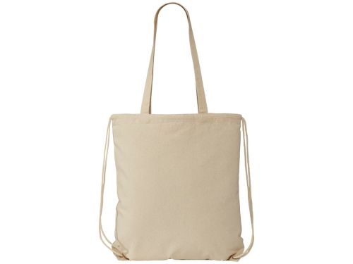 Рюкзак со шнурком Eliza из хлопчатобумажной ткани плотностью 240 г/м2, натуральный