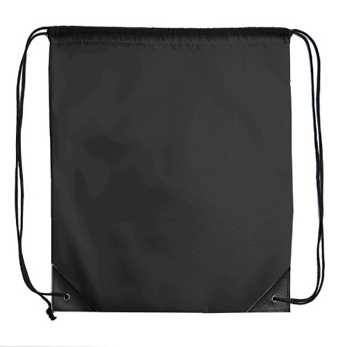 Рюкзак мешок с укреплёнными уголками BY DAY, черный, 35*41 см, полиэстер 210D (черный)