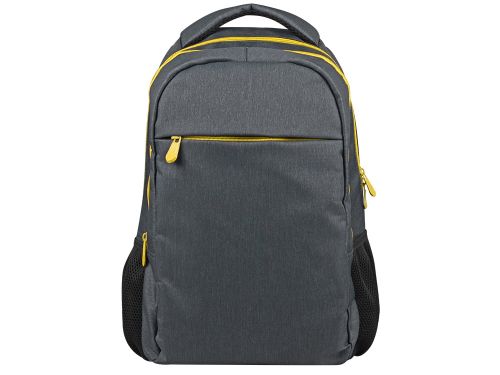 Рюкзак Metropolitan, серый с желтой молнией